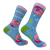 Women's You Axolotl Stupid Questions Socks Funny Cute Salamander Joke Footwear