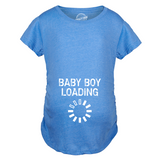 Maternity Baby Boy Loading Funny Nerdy Pregnancy Announcement T shirt