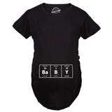 Maternity Baby Element Funny Announcement T Shirt Cool Pregnant Top