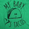Maternity My Baby Loves Tacos Funny T shirt Cute Announcement Pregnancy Bump Tee