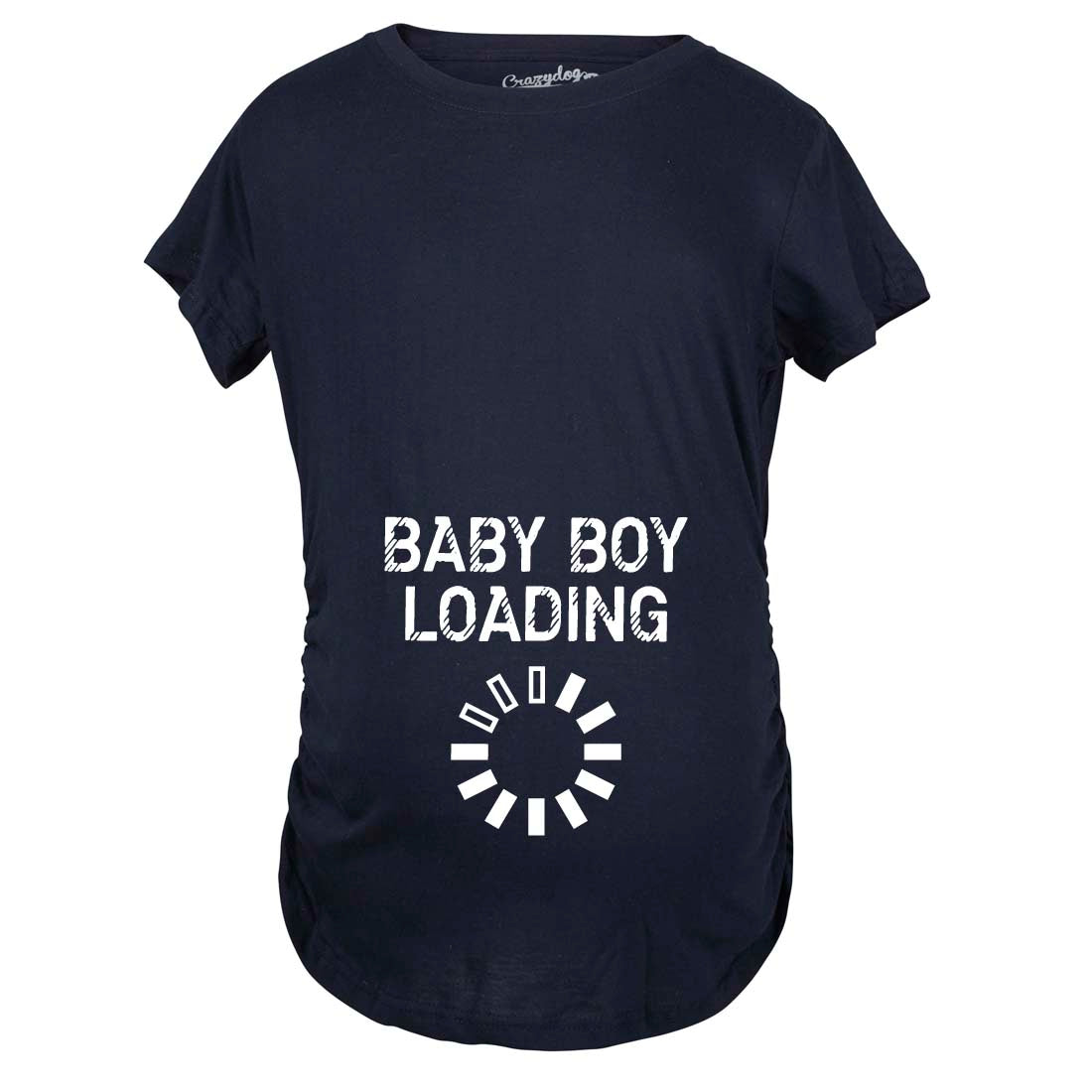 Maternity Baby Boy Loading Funny Nerdy Pregnancy Announcement T shirt