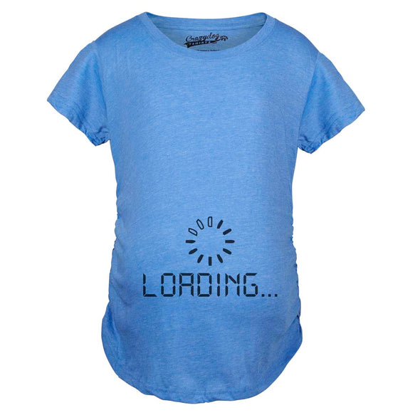 Maternity Baby Loading Shirt Humor Funny Pregnancy Shirt Cute Internet Tee