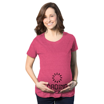 Maternity Baby Loading Shirt Humor Funny Pregnancy Shirt Cute Internet Tee