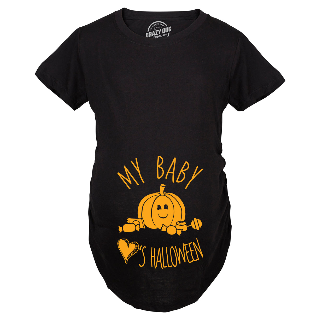 Maternity My Baby Loves Halloween Cute Pumpkin Pregnancy Halloween Tshirt