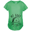Maternity My Baby Loves Tacos Funny T shirt Cute Announcement Pregnancy Bump Tee