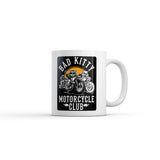 Bad Kitty Motorcycle Club Mug Funny Sarcastic Kitten Graphic Novelty Coffee Cup-11oz