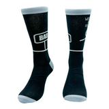 Men's Bad Sign Socks Funny Sarcastic Stick Figure Dad Joke Footwear