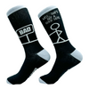 Men's Bad Sign Socks Funny Sarcastic Stick Figure Dad Joke Footwear