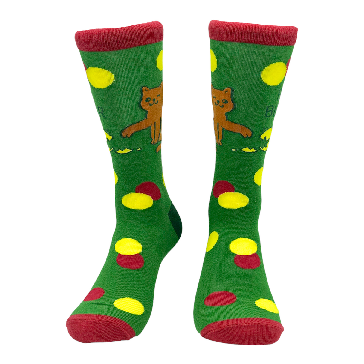 Men's Ball Buster Socks Funny Naughty Mischievous Cat Footwear