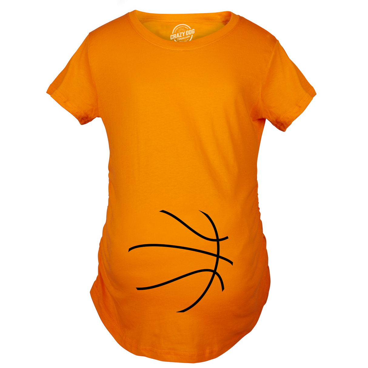 Maternity Basketball Bump Announcement Funny Pregnancy Gift Tee for Ladies