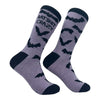 Women's Bat Shit Crazy Socks Funny Halloween Insane Pyscho Bats Joke Footwear