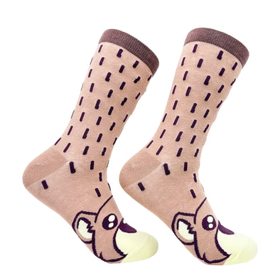 Women's Bear Socks Funny Cute Cuddly Furry Mama Brown Bears Footwear