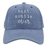 Best Auntie Ever Hat Funny Gift Cap For Aunts