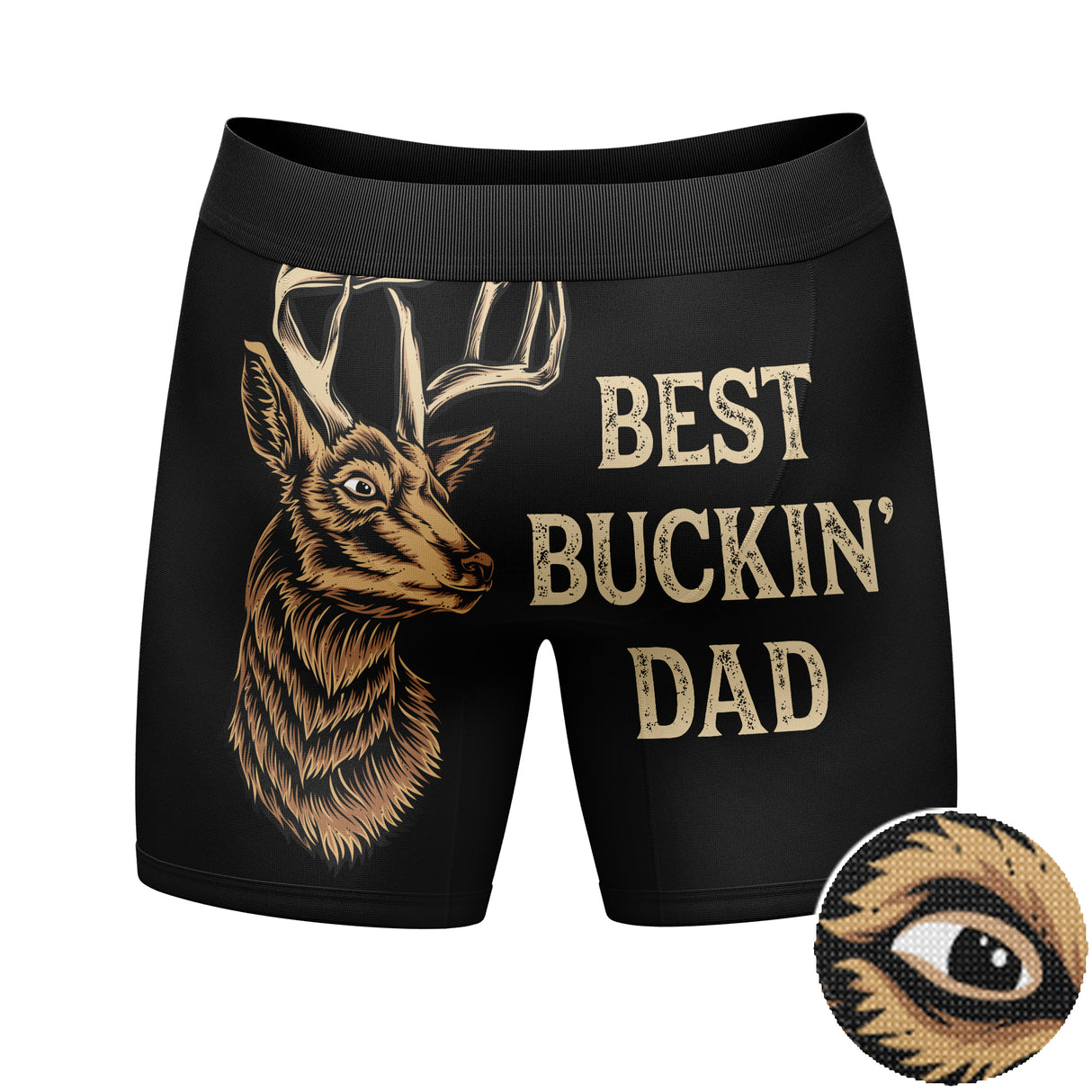 Mens Best Bucking Dad Boxer Briefs Funny Hunting Fathers Day Graphic Novelty Underwear For Guys