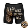 Mens Best Bucking Dad Boxer Briefs Funny Hunting Fathers Day Graphic Novelty Underwear For Guys