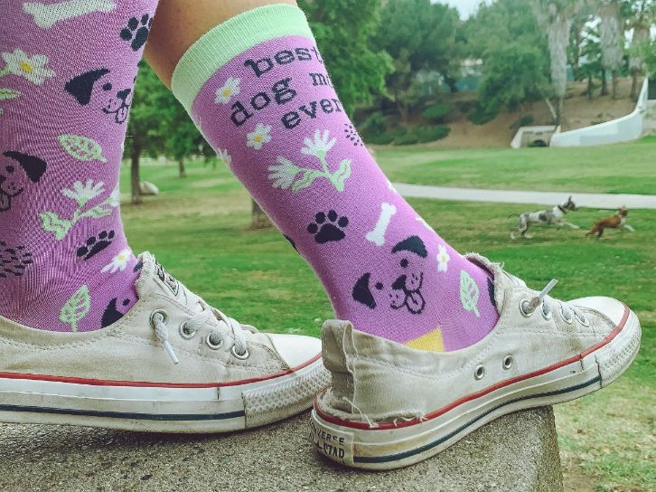 Women's Best Dog Mom Ever Socks Funny Mothers Day Pet Puppy Animal Lover Graphic Novelty Footwear