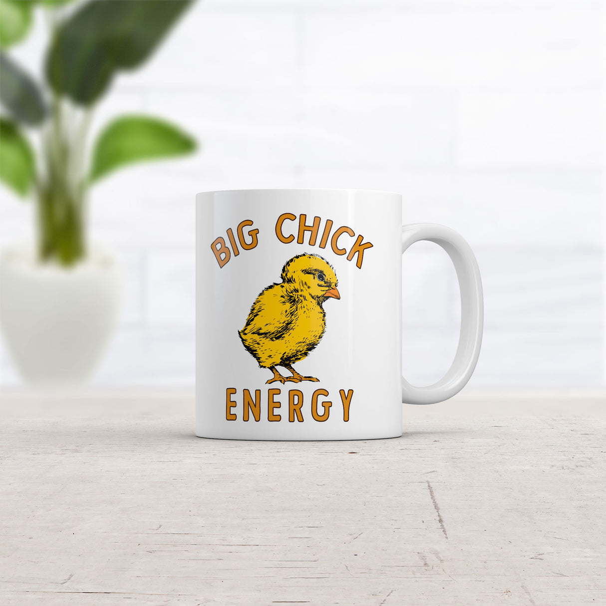 Big Chick Energy Mug Funny Sarcastic Graphic Novelty Coffee Cup-11oz