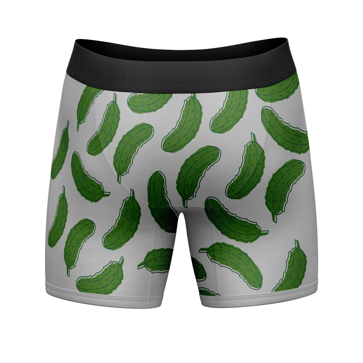 Mens Big Dill Boxer Briefs Funny Saying Pickle Quote Graphic Novelty Joke Underwear For Guys