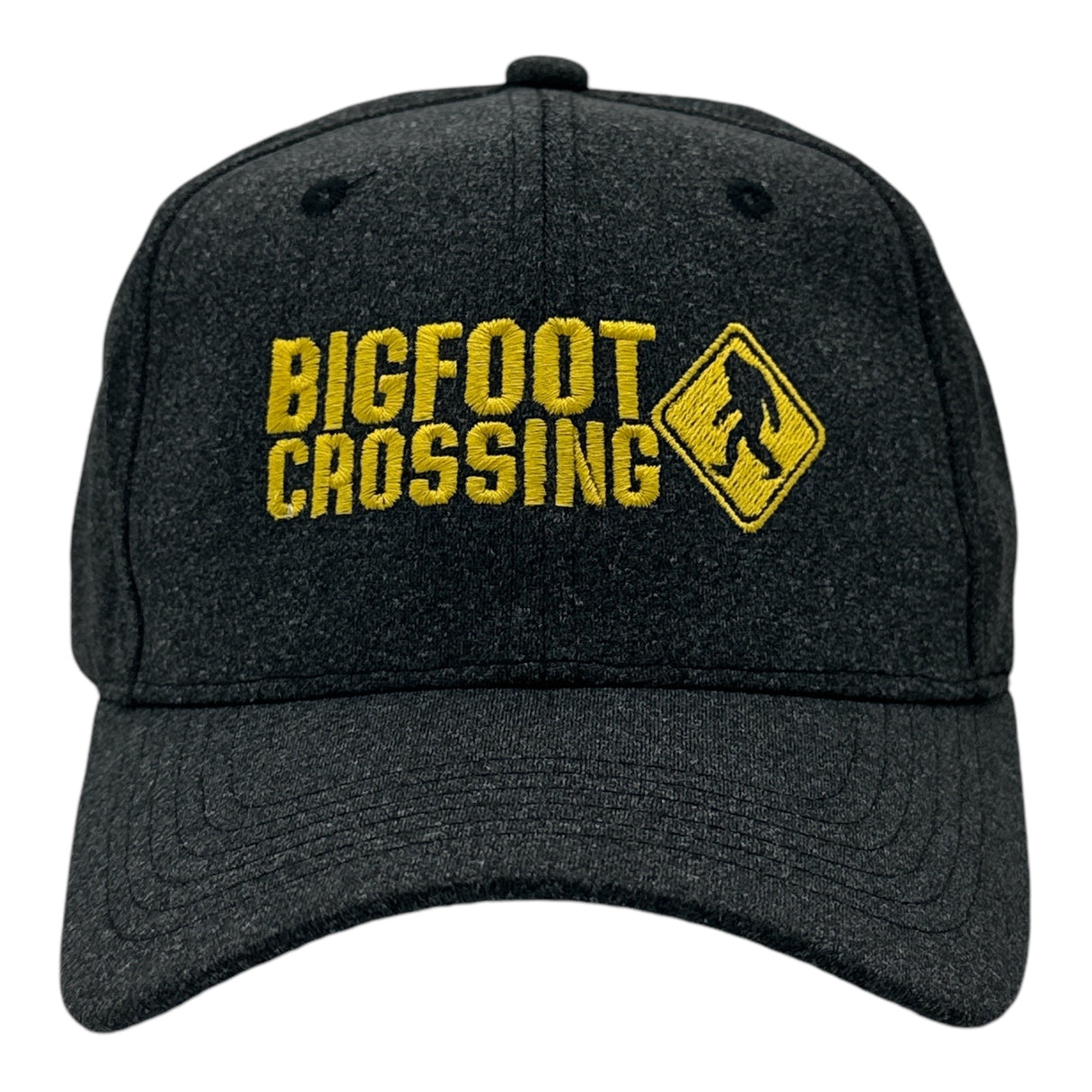 Bigfoot Crossing Hat Funny Sarcastic Sasquatch Novelty Cap