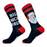 Men's Big Nick Energy Socks Funny Xmas Fat Santa Claus Saint Nicholas Footwear