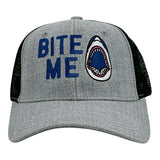Bite Me Hat Funny Sarcastic Shark Graphic Novelty Cap