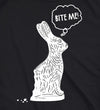 Womens Bite Me Chocolate Easter Bunny T Shirt Funny Sassy Candy Hilarious Tee