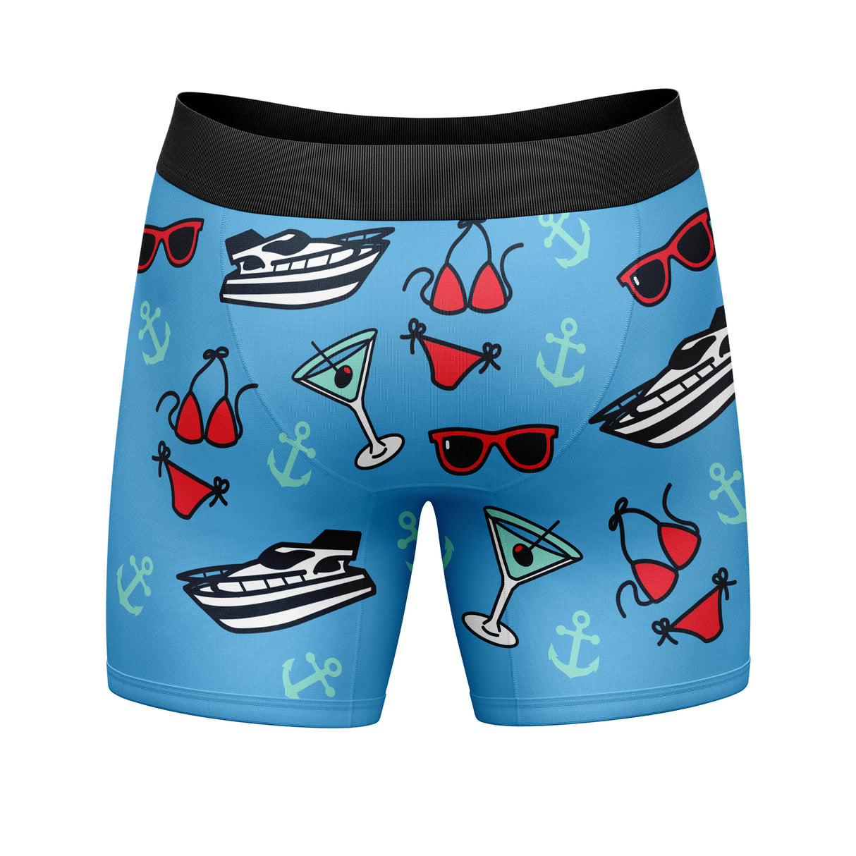 Mens Boats And Hoes Boxer Briefs Funny Sarcastic Graphic Novelty Gift Underwear For Guys