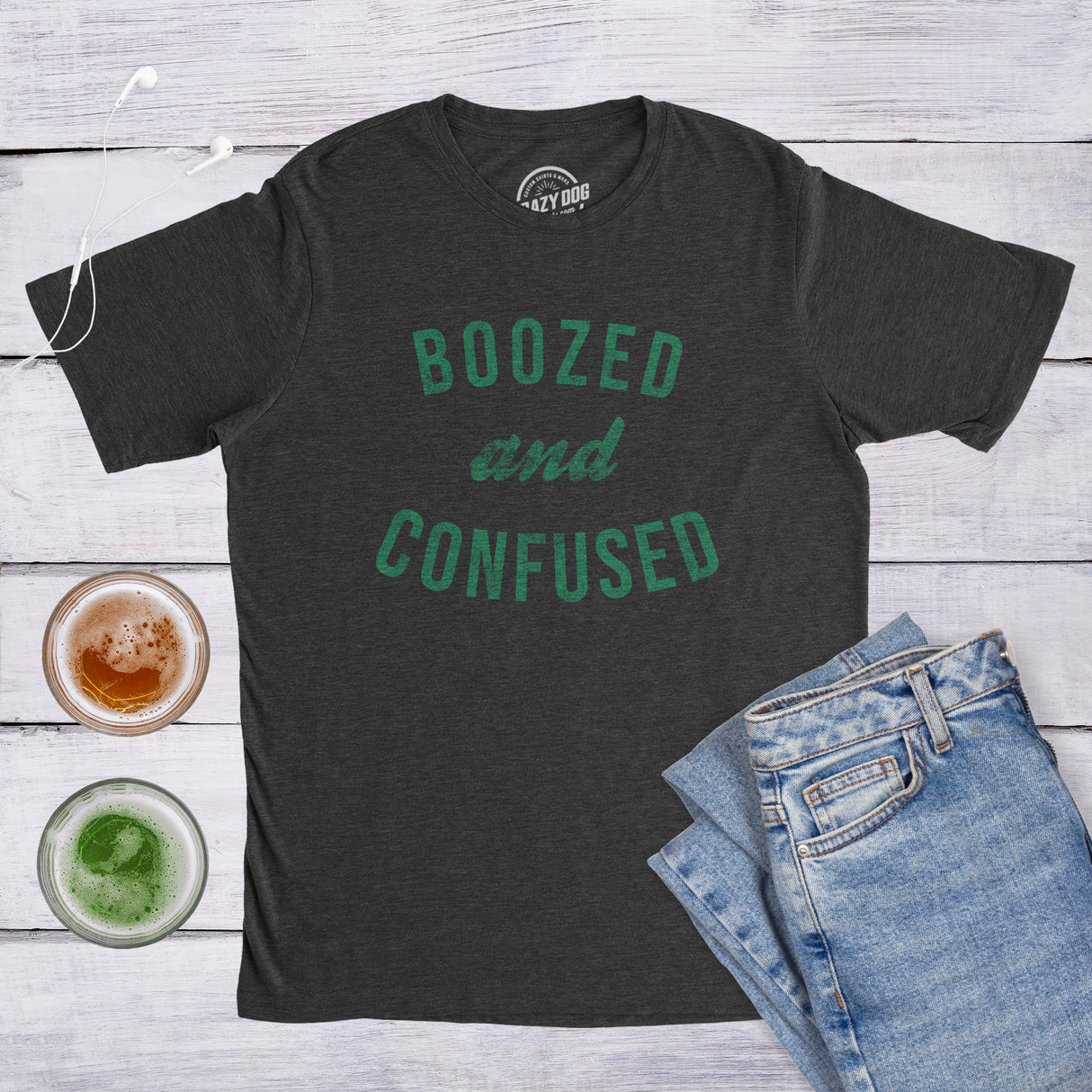 Boozed And Confused Men's Tshirt