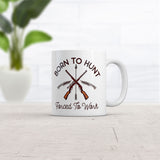 Born to Hunt Forced to Work Mug Funny Sarcastic Hunting Graphic Novelty Coffee Cup-11oz