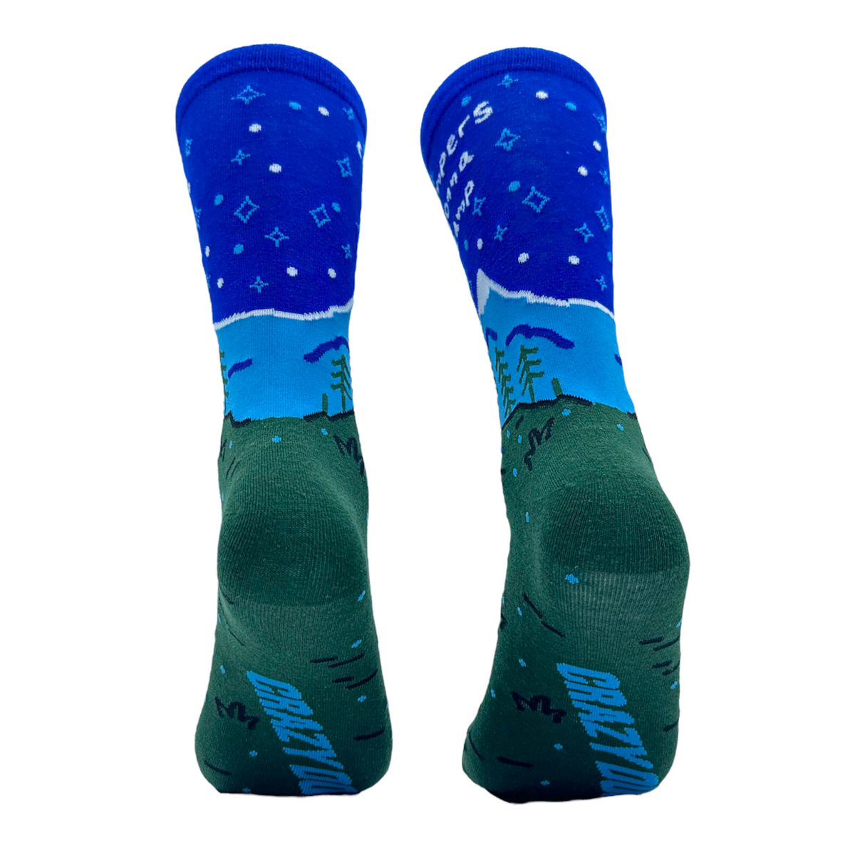 Men's Campers Gonna Camp Socks Funny Outdoor Hiking Footwear