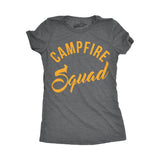 Womens Campfire Squad Graphic T Shirt for Camping Summer Vacation Camper Tee