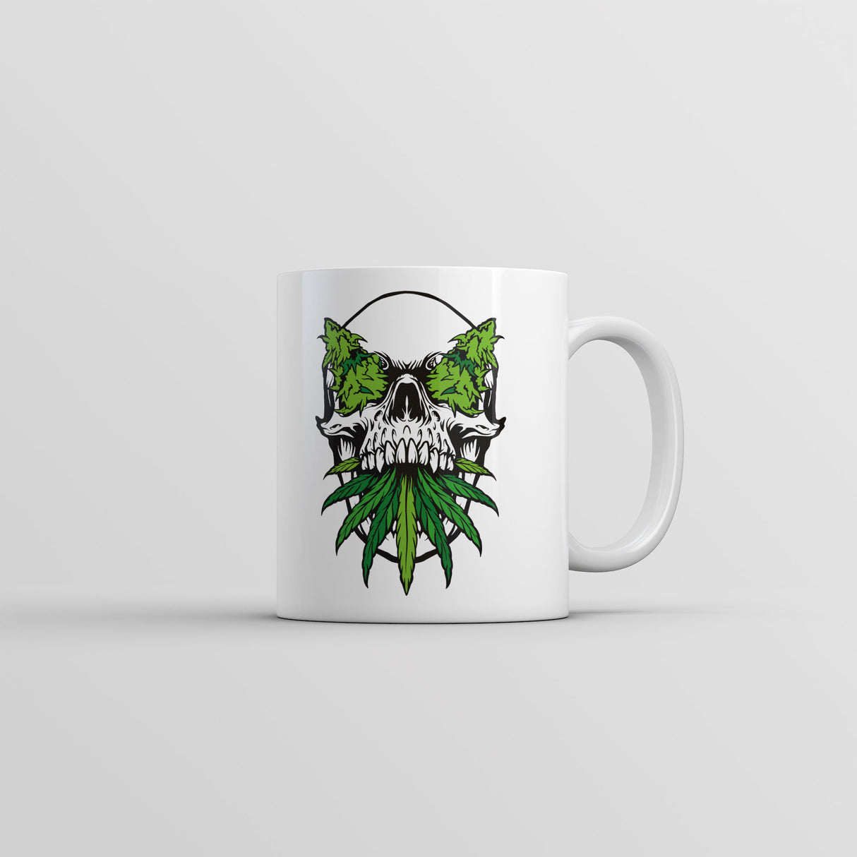 Cannabis Skull Mug Funny 420 Graphic Novelty Coffee Cup-11oz