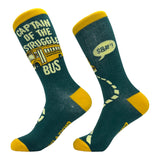 Women's Captain Of The Struggle Bus Socks Funny School Bus Struggling Joke Footwear