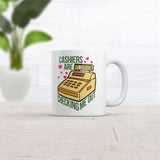 Cashiers Are Checking Me Out Mug Funny Sarcastic Graphic Novelty Coffee Cup-11oz