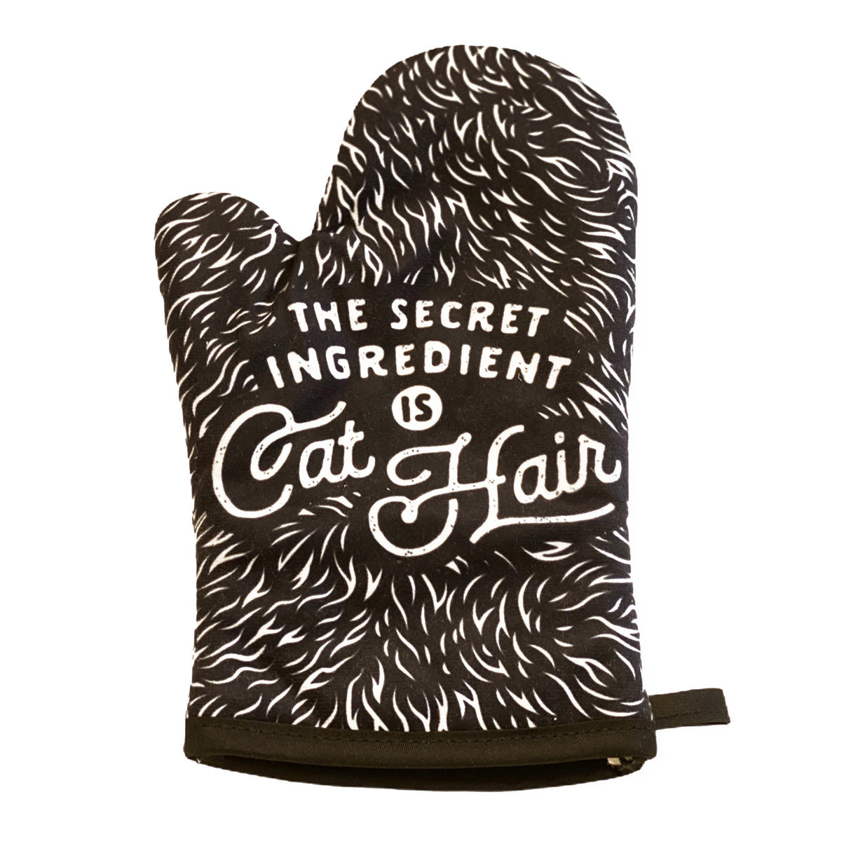 The Secret Ingredient Is Cat Hair Oven Mitt + Apron
