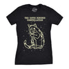 Womens The Catus Minorus Constellation Glow In The Dark T Shirt Funny Cats Tee