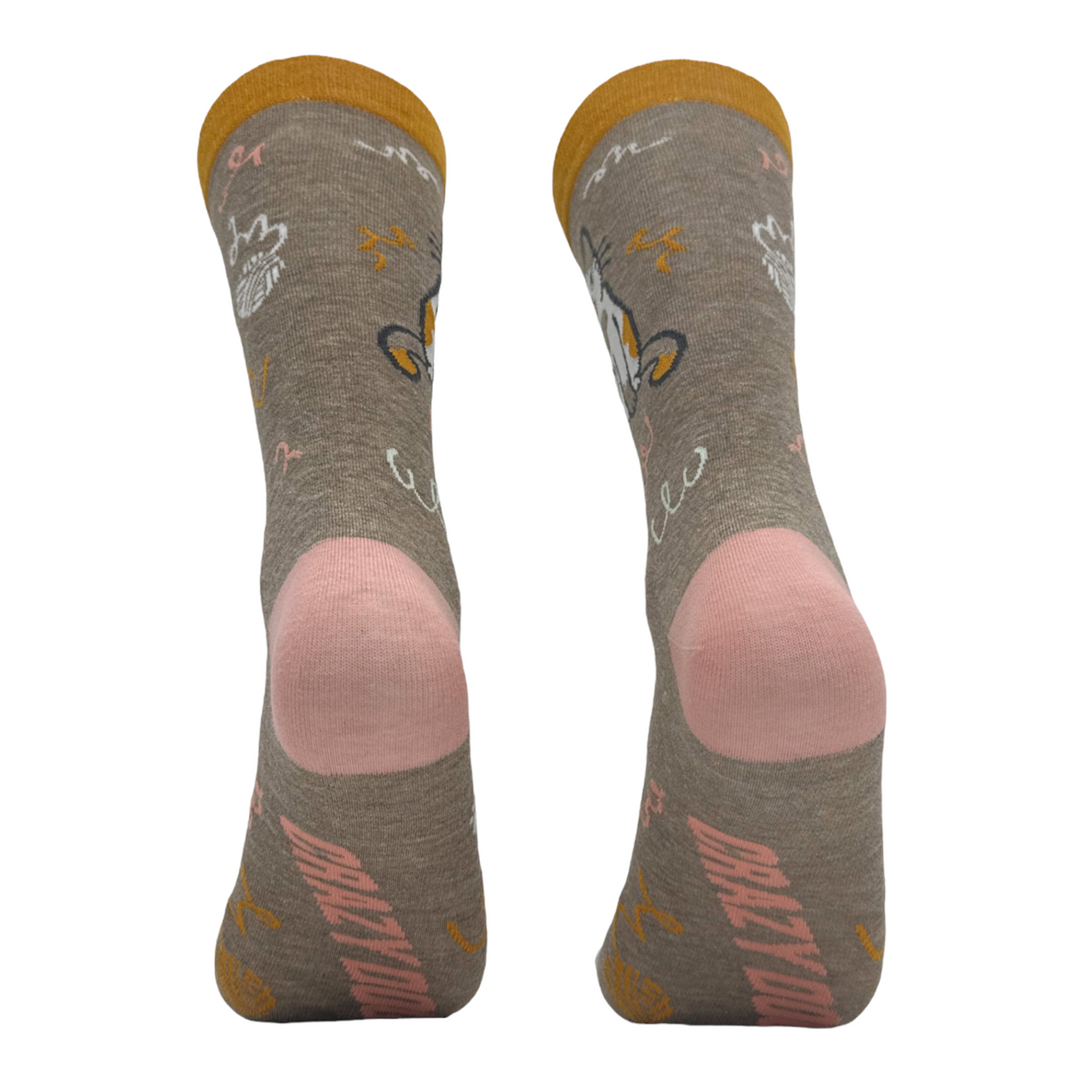 Women's Cat Flipping The Bird Socks Funny Jerk Mean Kitten Footwear