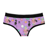 Womens Cat Lady Panties Funny Bikini Brief Kitten Lovers Cute Butt Graphic Underwear Ladies