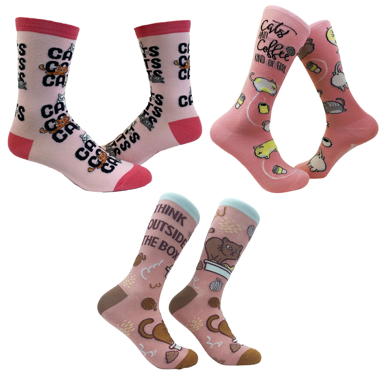 Womens Funny Sock Bundles Cute Socks with Sarcastic Sayings and Fun Graphic Designs
