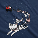 Cats In Christmas Sleigh Men's Tshirt