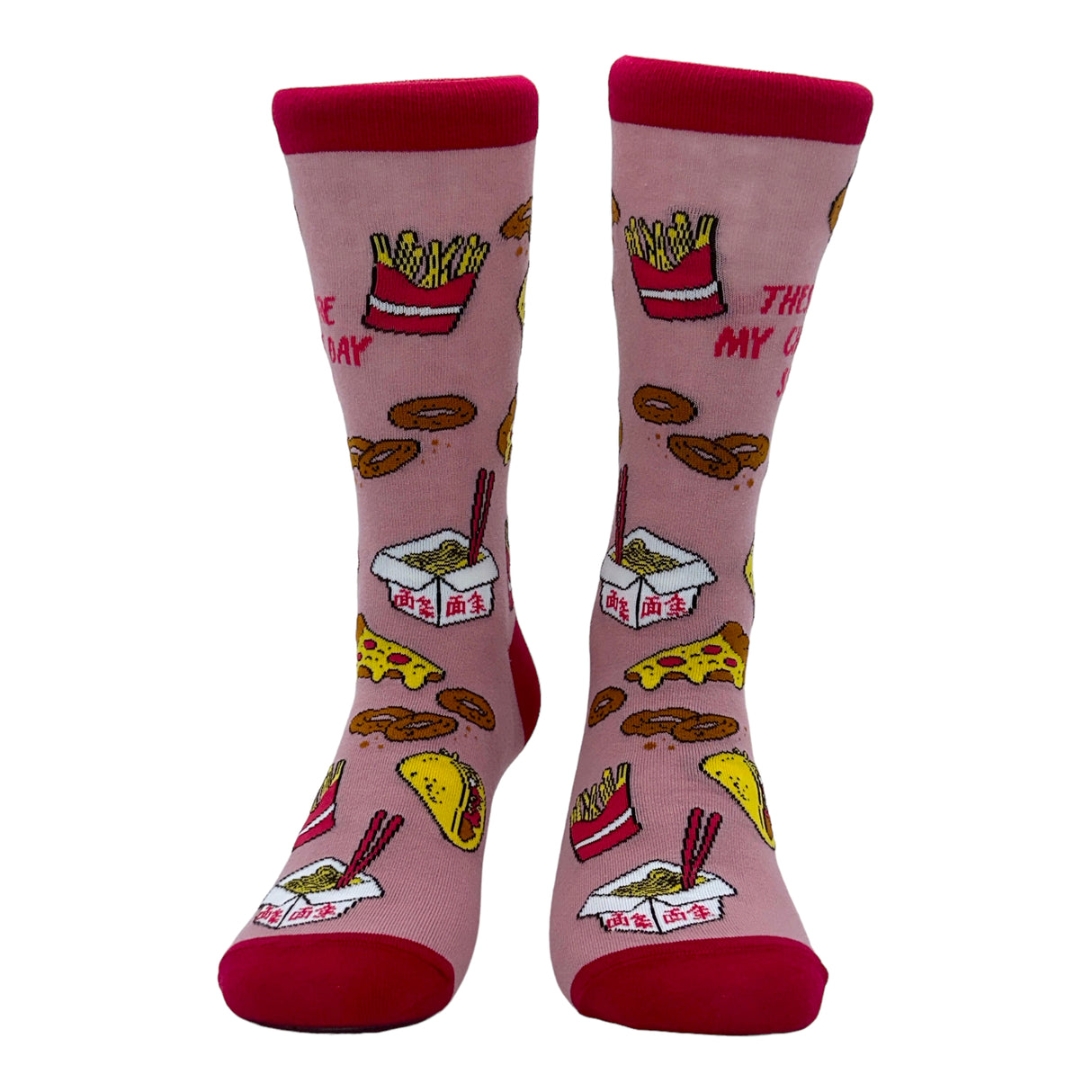 Women's These Are My Cheat Day Socks Funny Junk Food Fitness Workout Joke Footwear