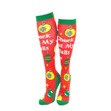 Unisex Check Out My Balls Funny Christmas Compression Socks For Women And Men