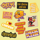 Cheese Stickers Extra Large Stickers for Adults Funny Adhesives with Memes