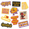 Cheese Stickers Extra Large Stickers for Adults Funny Adhesives with Memes