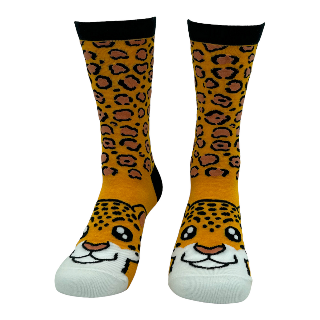 Women's Cheetah Socks Funny Cute Leopard Print Footwear