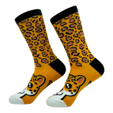 Women's Cheetah Socks Funny Cute Leopard Print Footwear