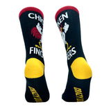 Men's Chicken Fingers Socks Funny Sarcastic Offensive Middle Finger Joke Footwear