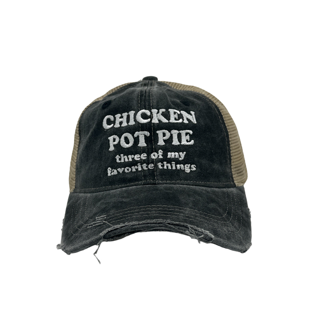 Chicken Pot Pie Three Of My Favorite Things Hat Funny 420 Cap