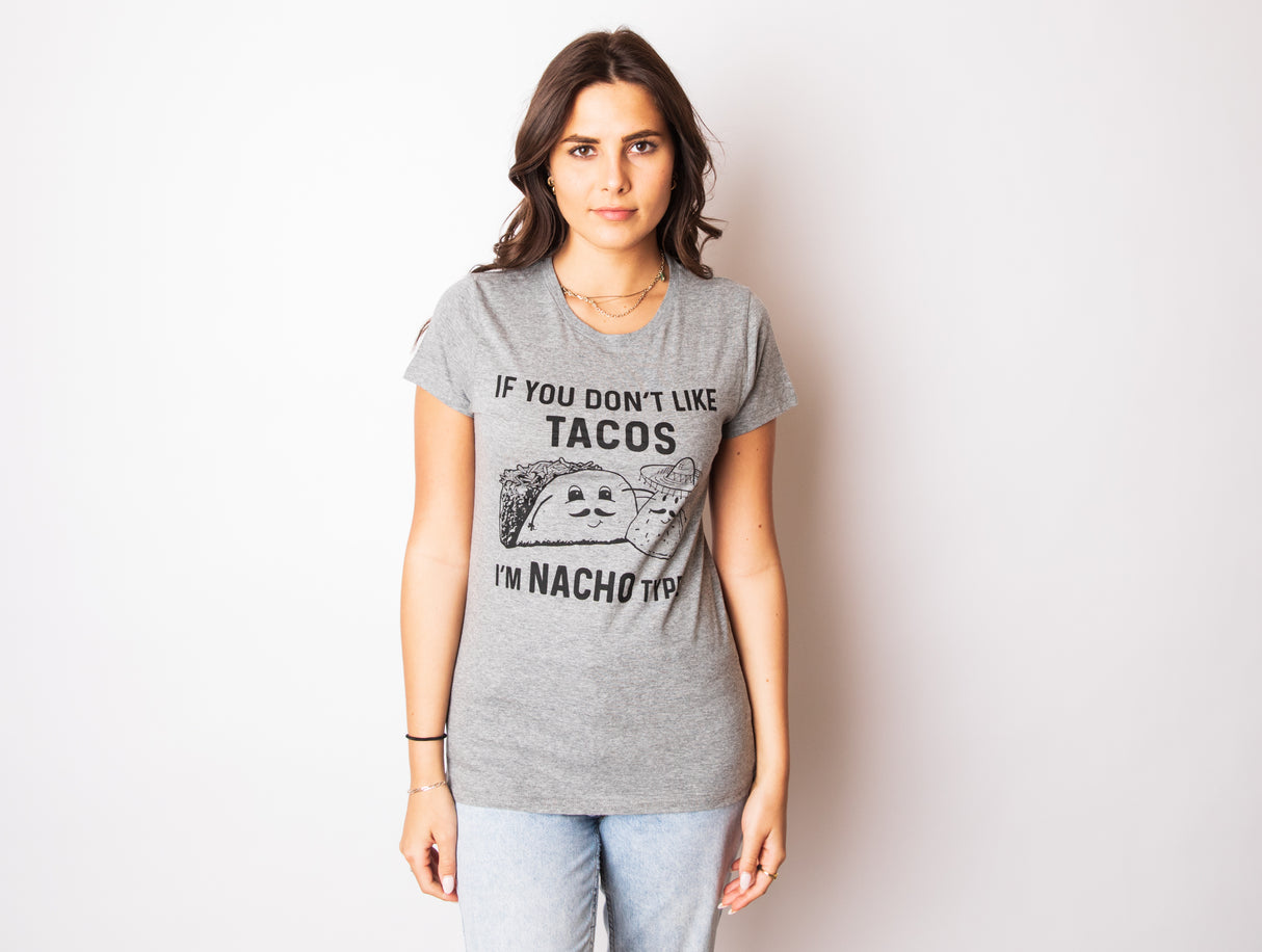 Womens Hold Me I'm A Hot Mess Tshirt Funny Taco Tuesday Graphic Tee