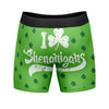 Mens I Clover Shenanigans Boxers Funny St Patricks Day Saint Paddy Shamrock Graphic Underwear